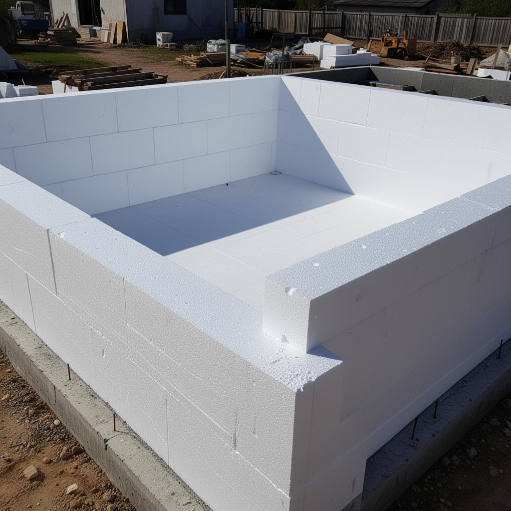 Piscina de EPS - Construção com blocos de EPS (isopor estrutural).  | Infinito Soluções
